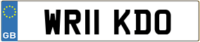 Trailer License Plate